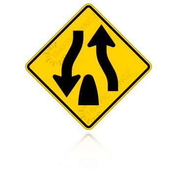 MUTCD W6-2 Divided Highway